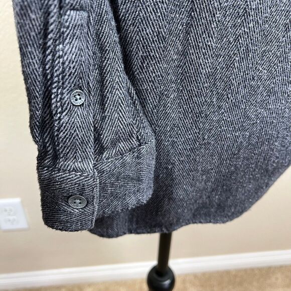 Lily & Lottie Women Gray Long Sleeve Button-Down Shirt XS academia preppy cotton - Picture 7 of 15